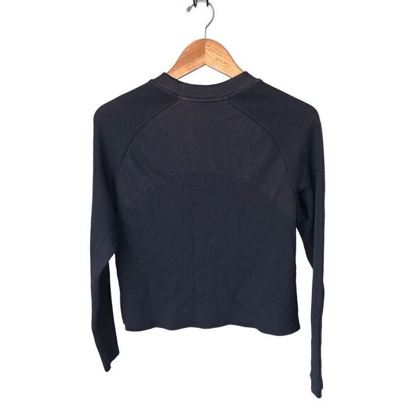 Athleta Black Turbo Seamless Sweatshirt size L - Picture 4 of 9